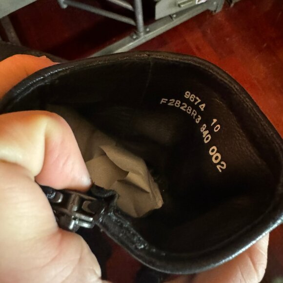 $698 JOHN VARVATOS Snakeskin Embossed Leather BOOTS (sz 10) - Picture 6 of 11